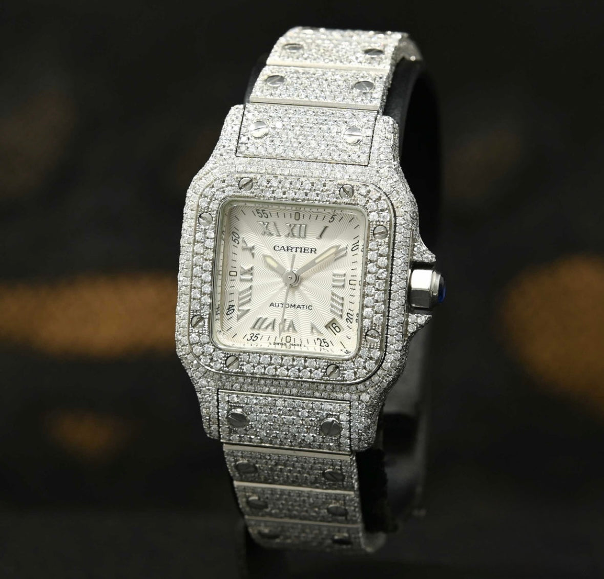 Cartier Santos Galbée Iced