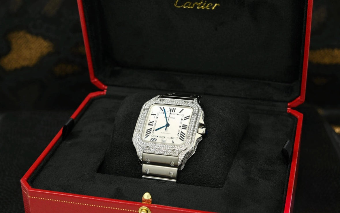 Cartier Santos 100 XL Iced