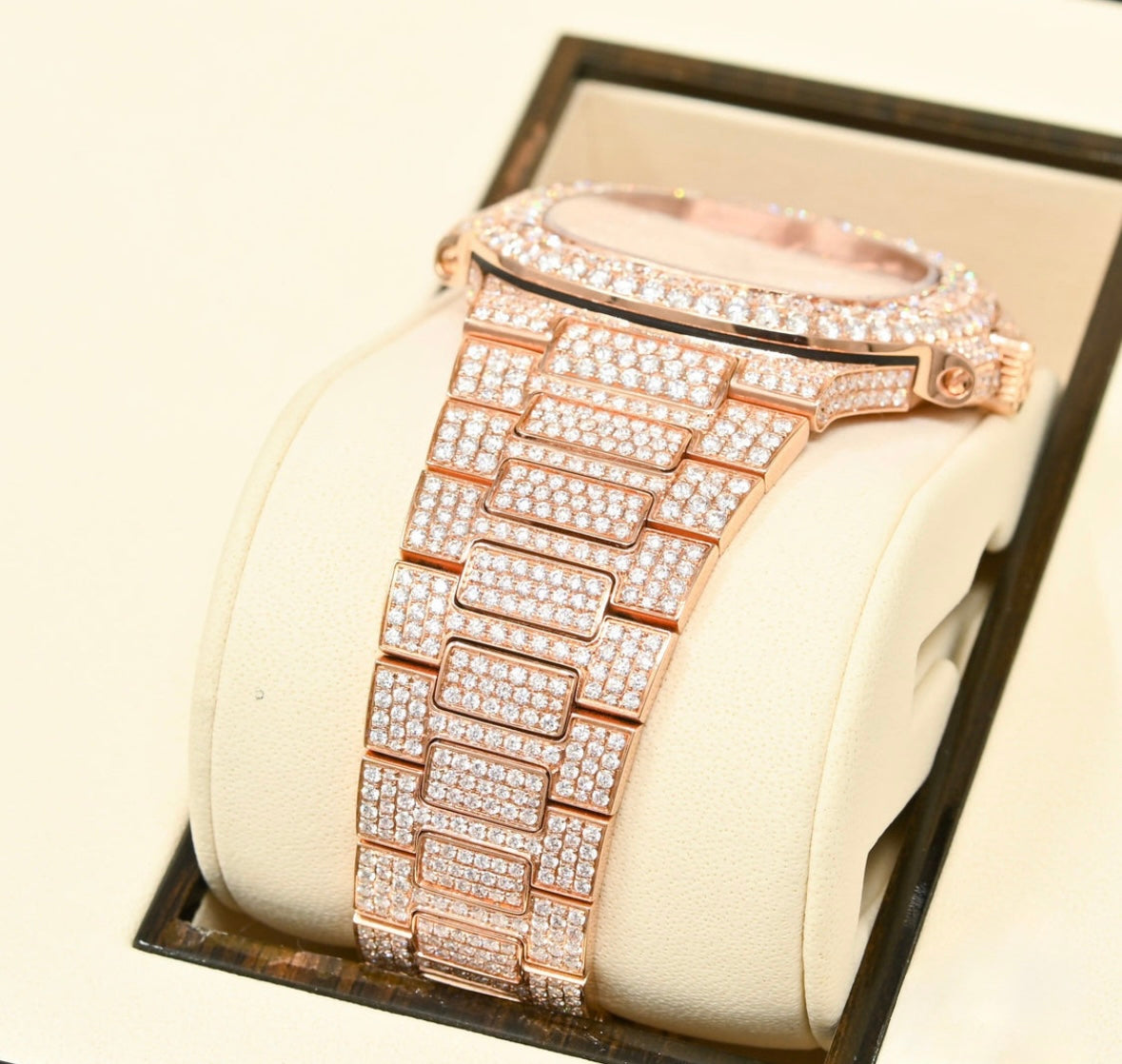 Patek Philippe Nautilus Full Iced Everose