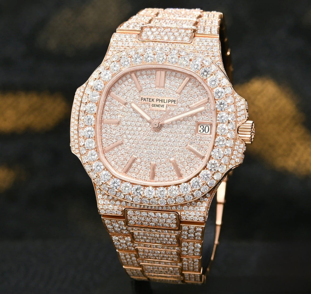 Patek Philippe Nautilus Full Iced Everose