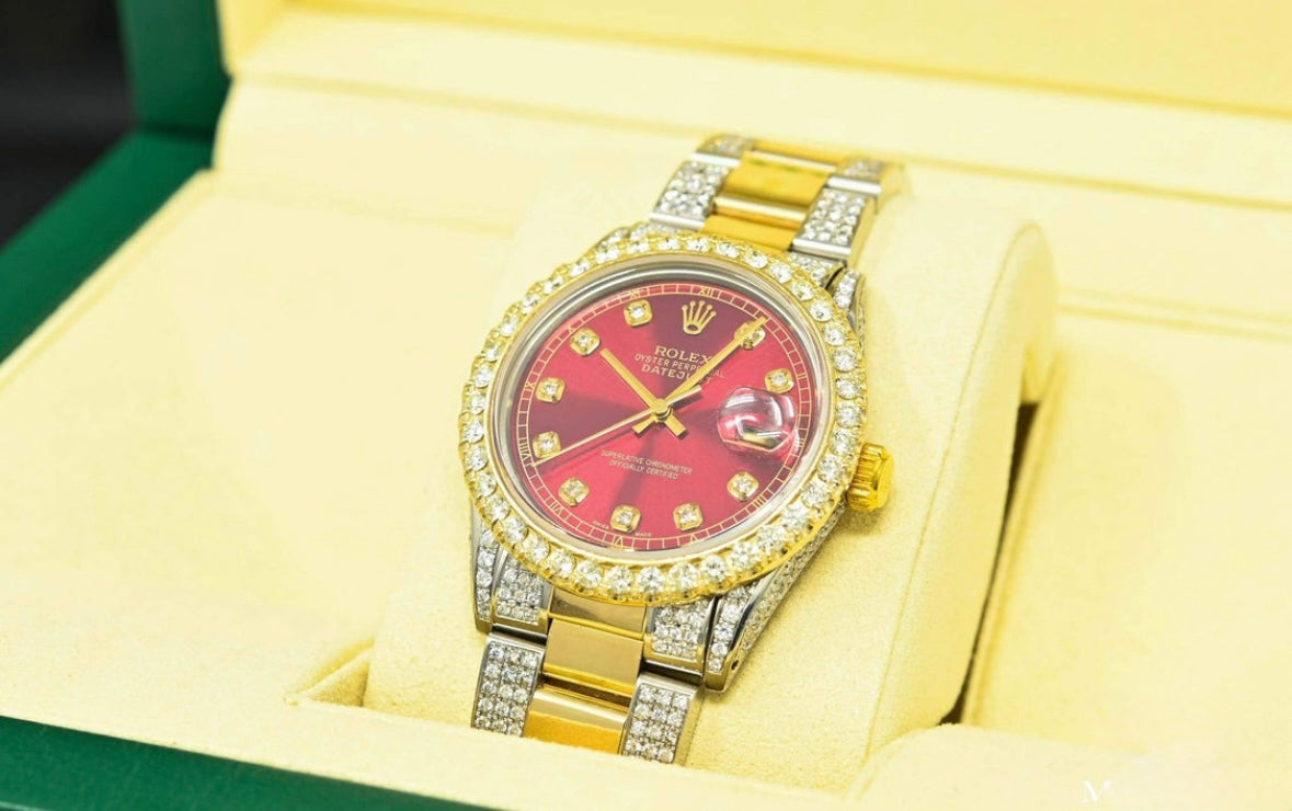 Rolex Datejust Oyster Iced Red