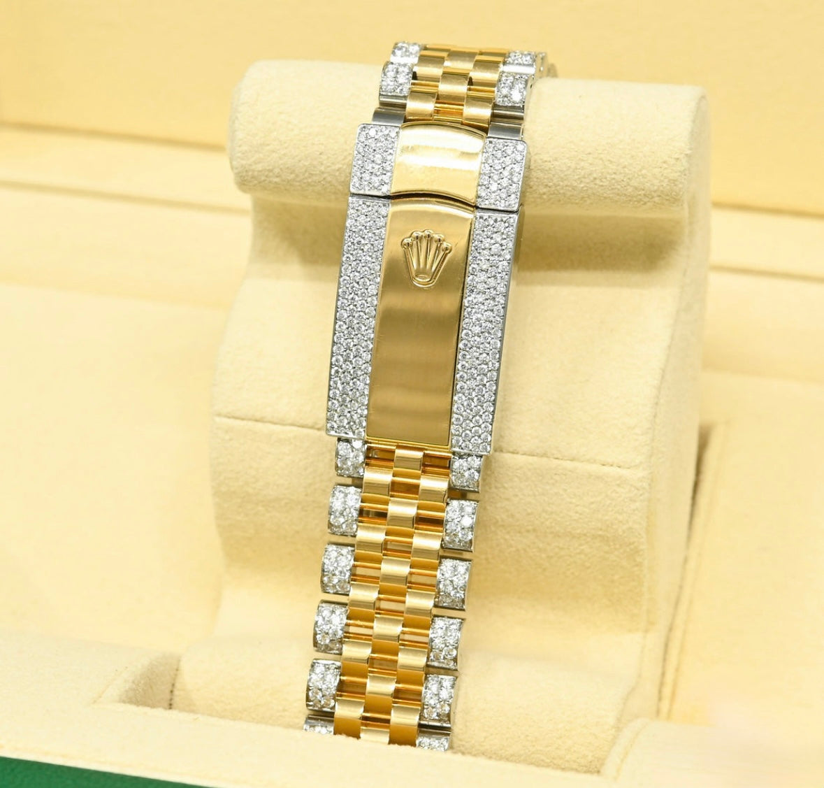 Rolex Datejust Champagne Jubilee Fluted Iced