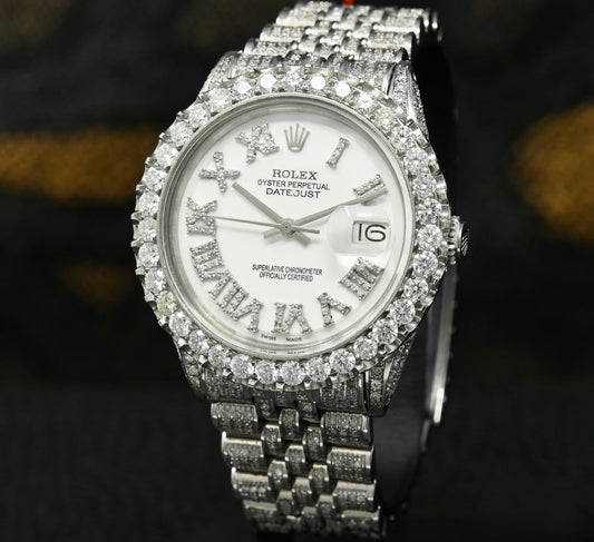 Rolex Datejust Arabic Blue Oyster Iced