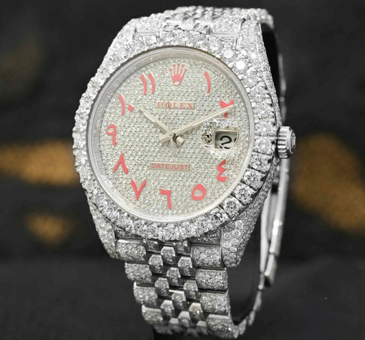 Rolex Datejust Jubilee Honeycomb Red Arabic