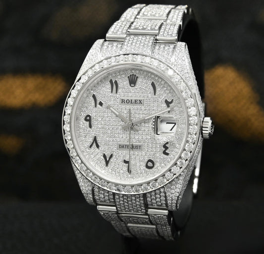 Rolex Datejust Arabic Full Iced