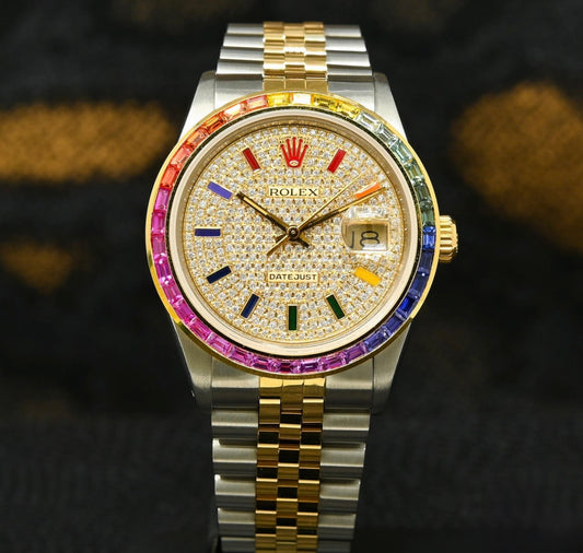 Rolex Datejust Iced Rainbow