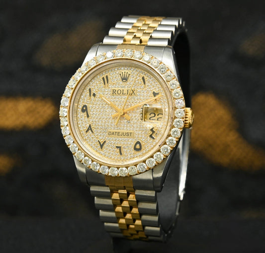 Rolex Datejust Arabic Iced