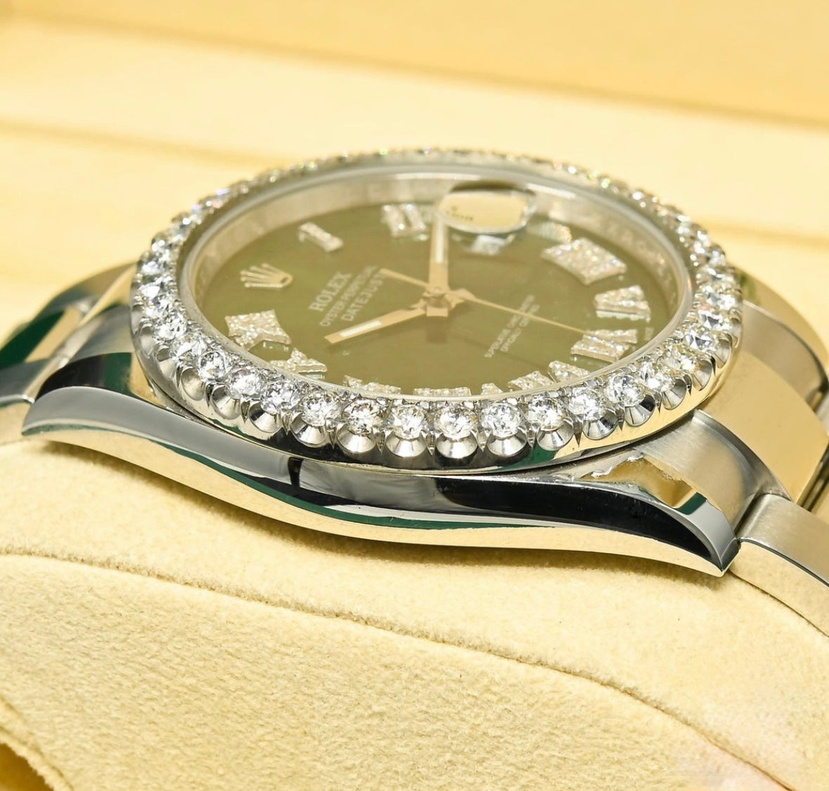 Rolex Datejust Green Romain Iced