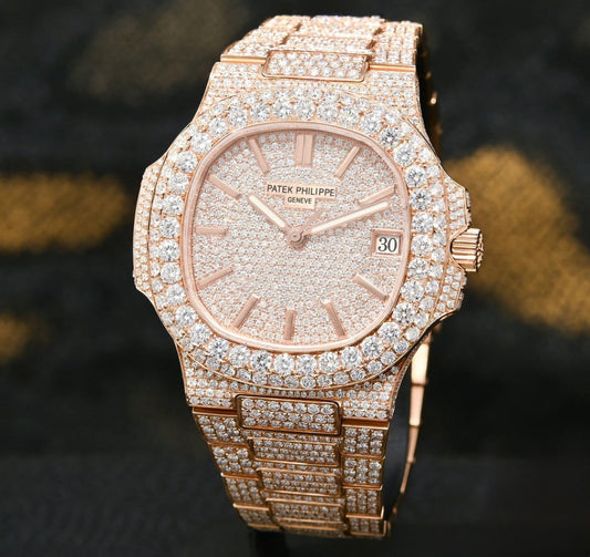 Patek Philippe Nautilus Full Iced Everose